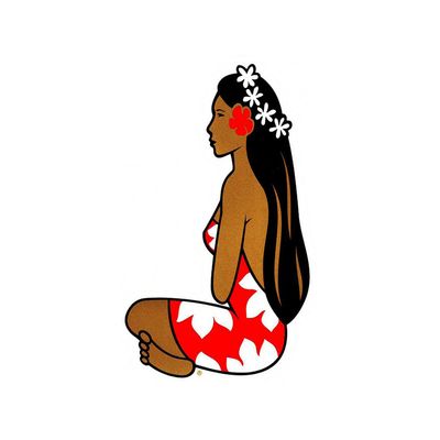 Autocollant - La vahine de Hinano
