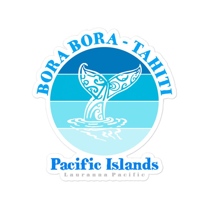 Sticker - Whale Tail Bora Bora Tahiti