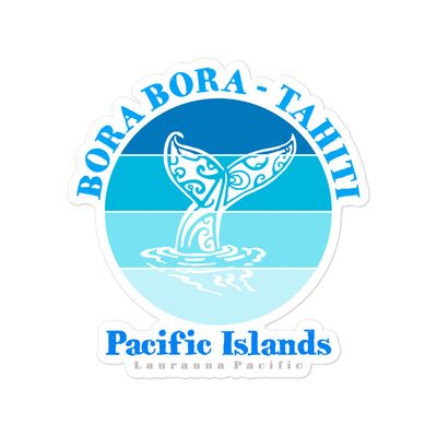 Sticker - Whale Tail Bora Bora Tahiti Sticker - Whale Tail Bora Bora Tahiti