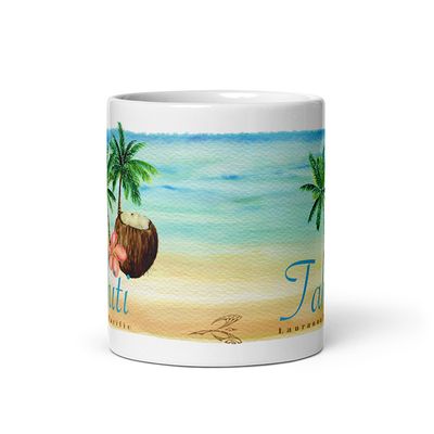 Tahiti Beach Cocktail Coffee Mug