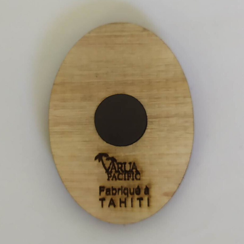 Magnet en bois - Raie manta de Tahiti
