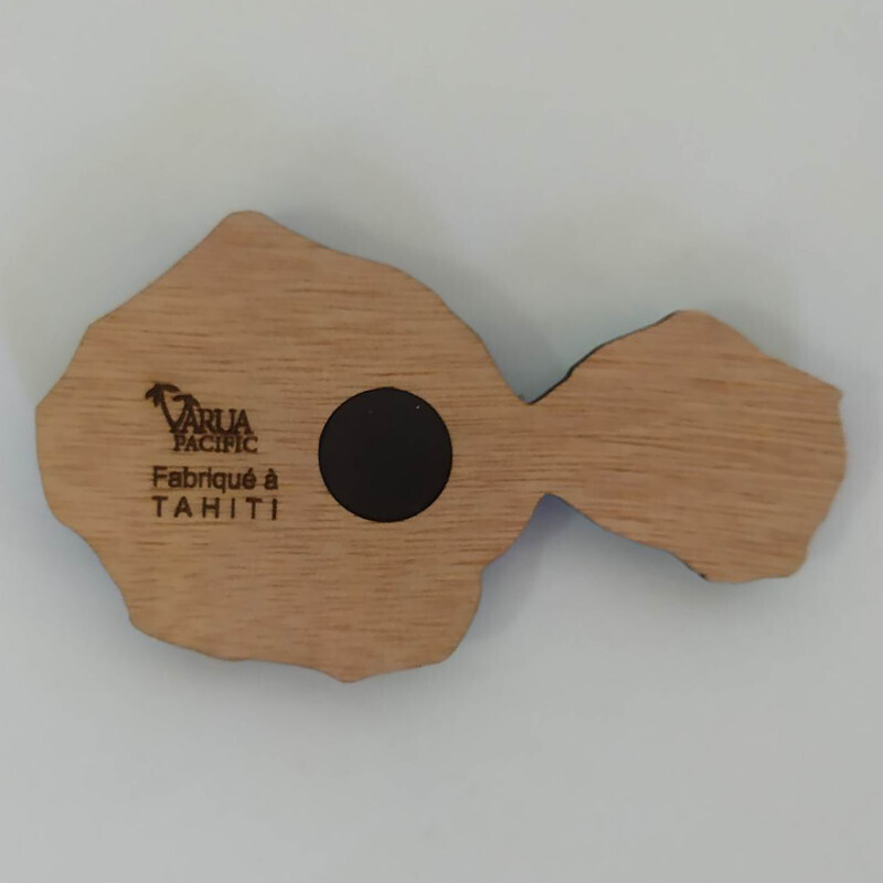 Magnet en bois - Ile de Tahiti
