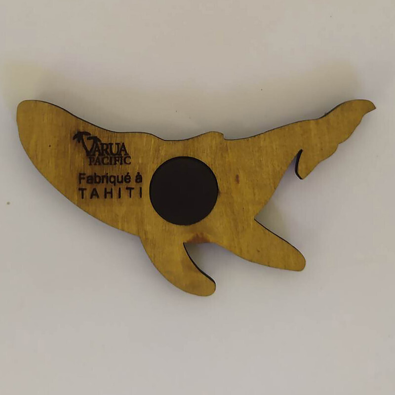 Magnet en bois - Baleine de Tahiti