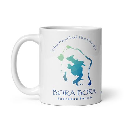Bora Bora Map Coffee Mug
