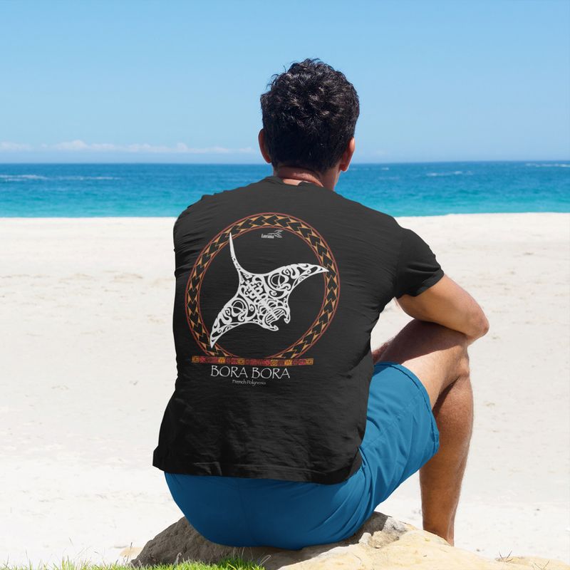 T-Shirt - Manta Symbols Bora Bora