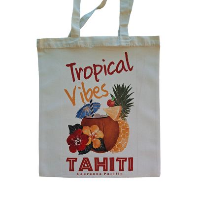 Canvas Tote Bag - Tropical Vibes