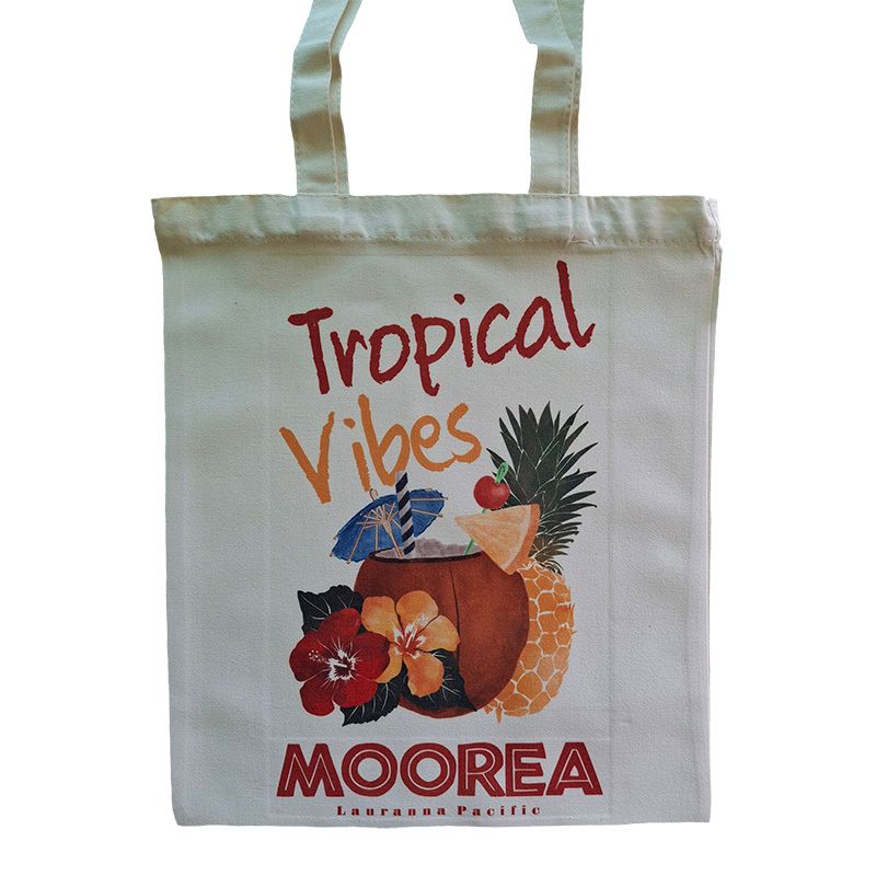 Canvas Tote Bag - Tropical Vibes