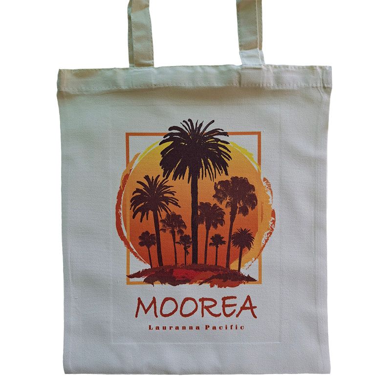 Canvas Tote Bag - Sunset Palms