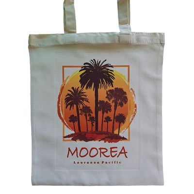 Canvas Tote Bag - Sunset Palms