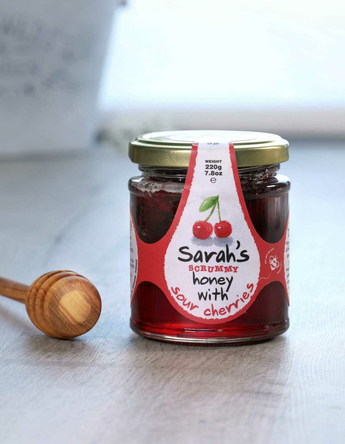 Sarah's Scrummy Acacia Honey with Sour Cherries
