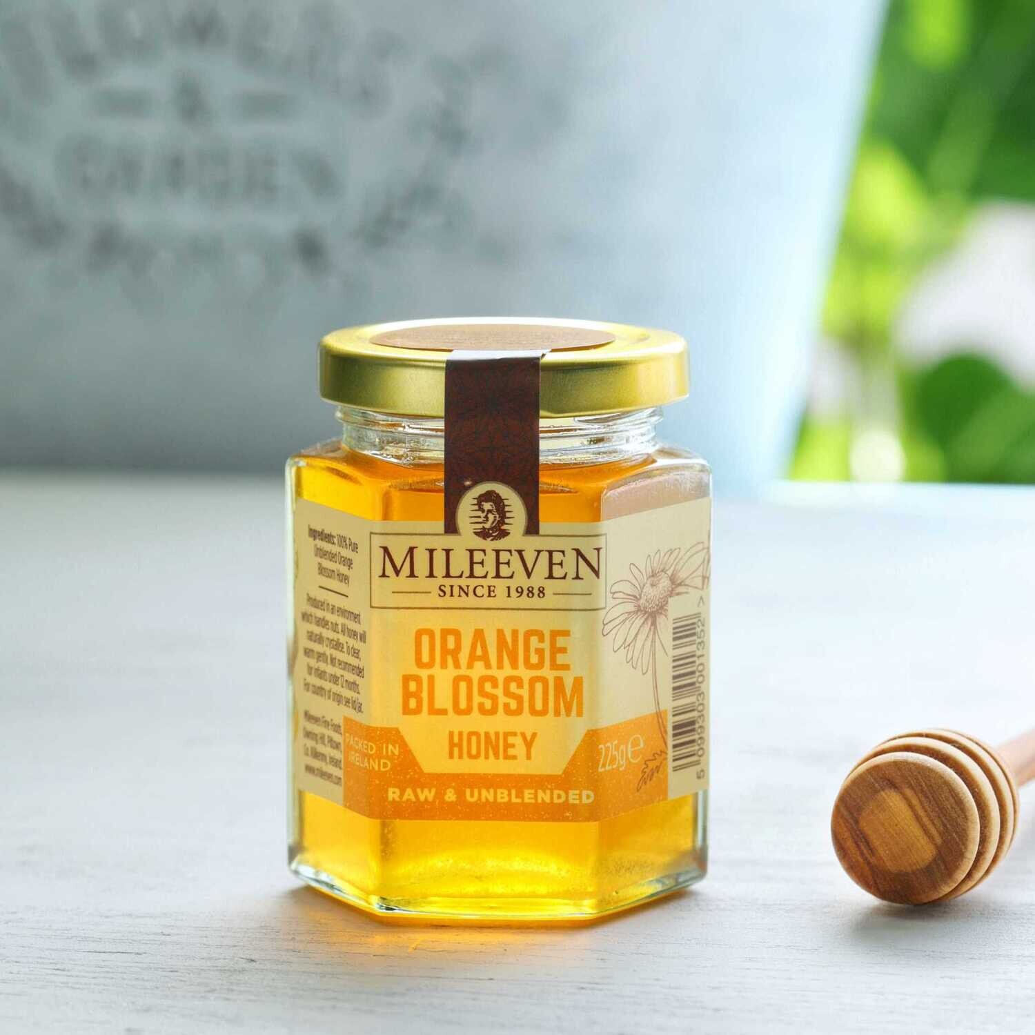 Mileeven Orange Blossom Honey, Raw &amp; Unblended 225g