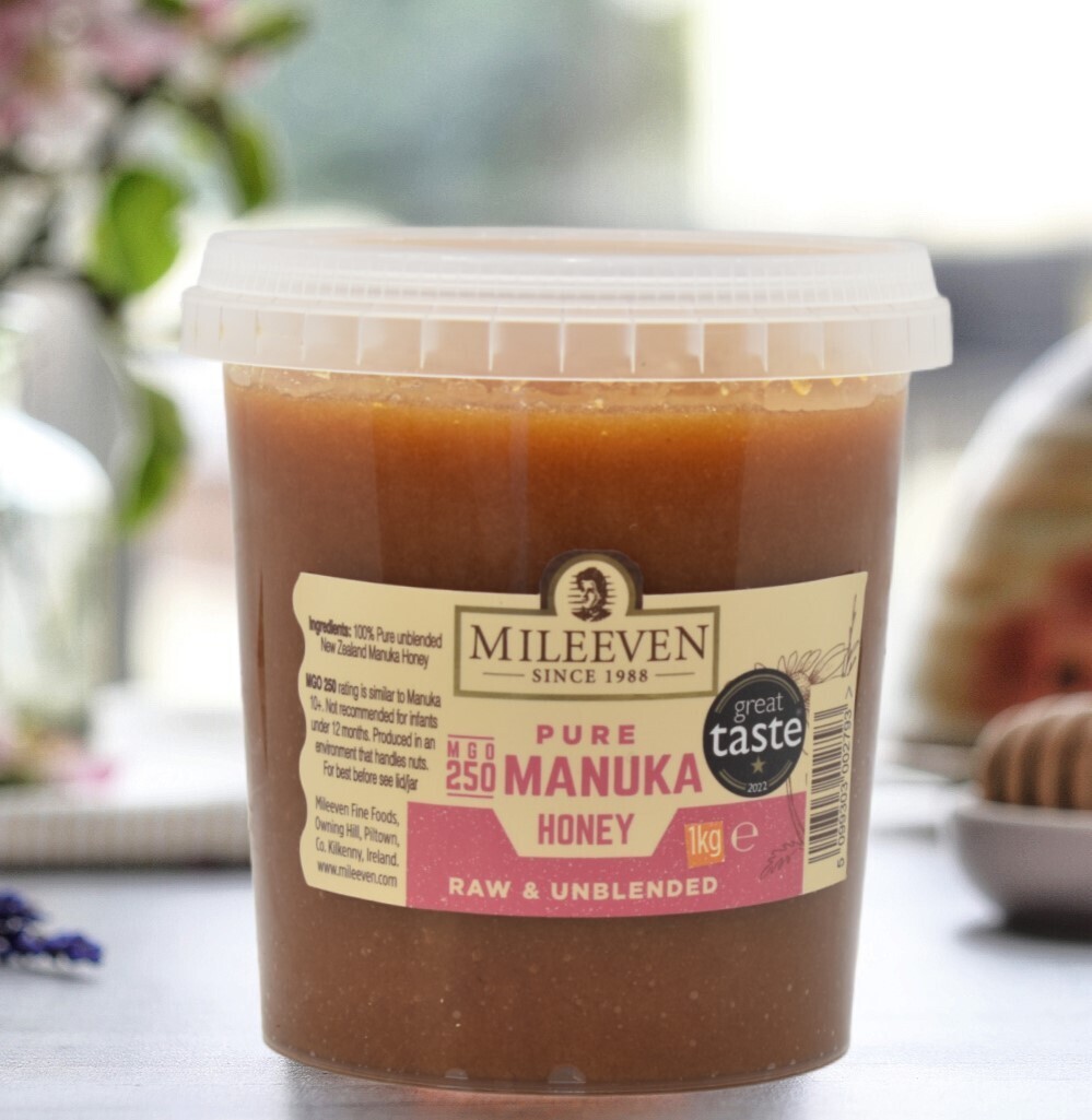 Mileeven Pure Manuka Honey MGO 250, Raw &amp; Unblended 1KG