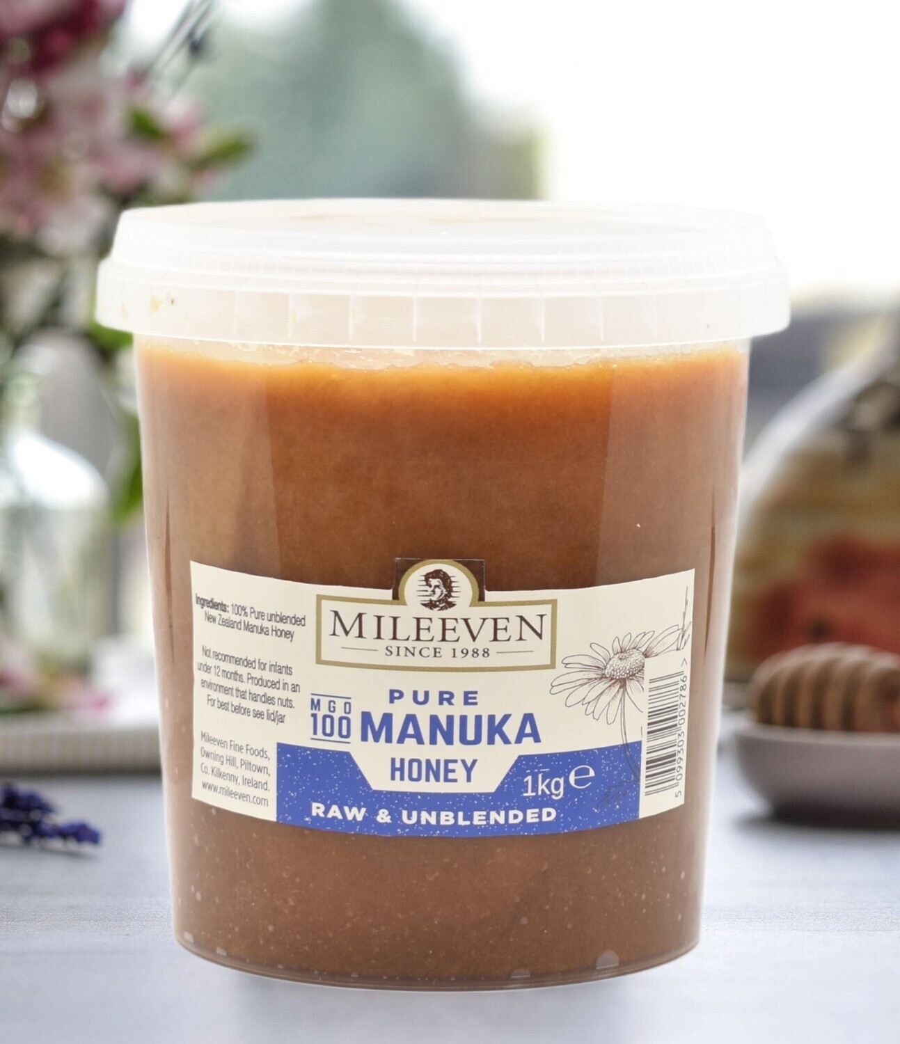 Mileeven Pure Manuka Honey MGO 100, Raw &amp; Unblended 1KG