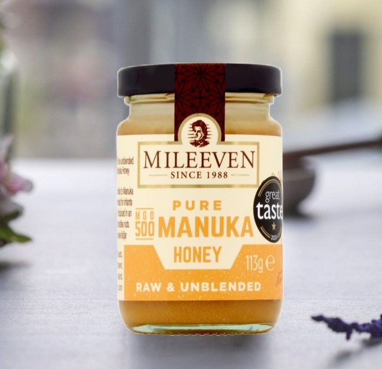 Mileeven Pure Manuka Honey MGO 500, Raw &amp; Unblended 113g