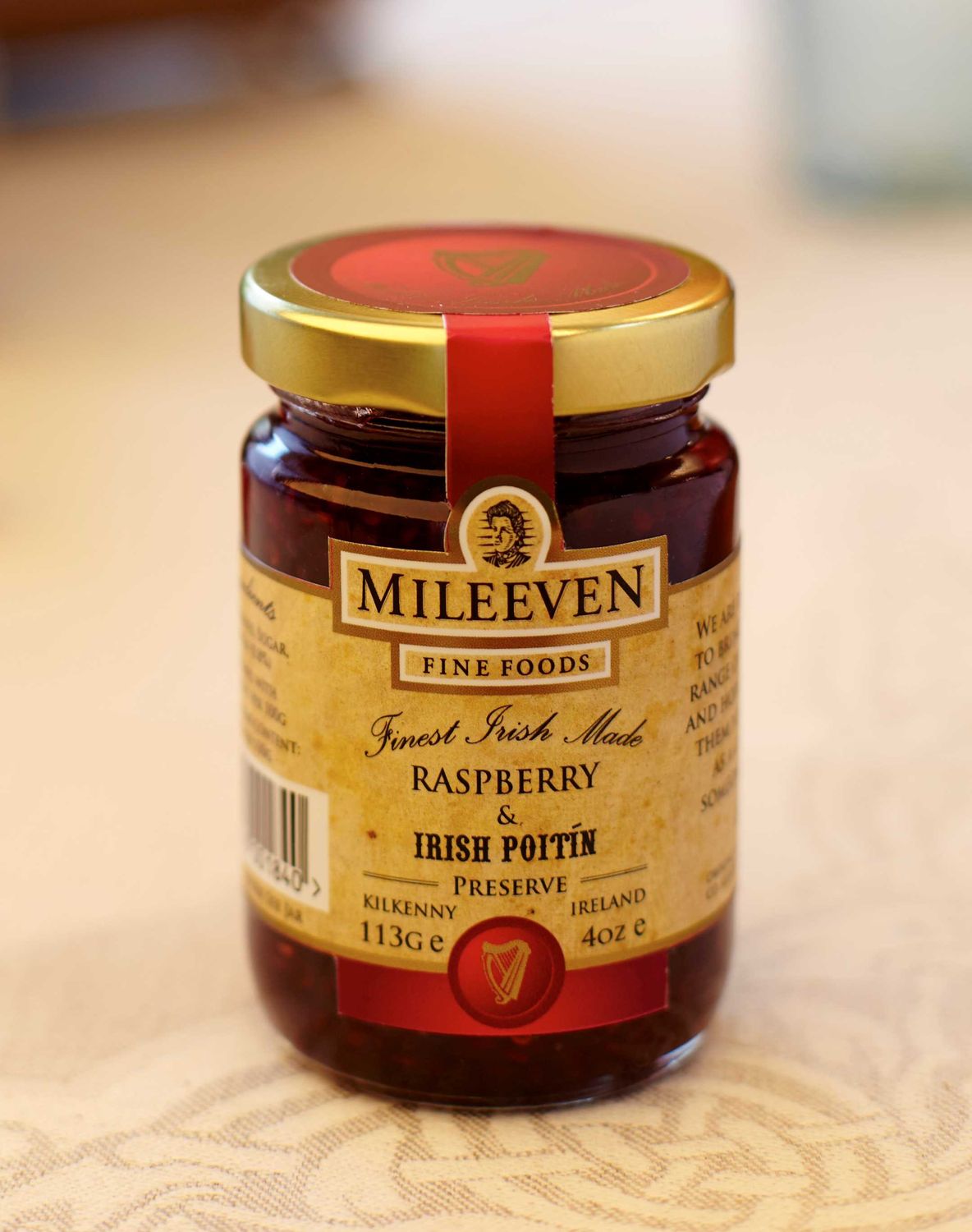 Mileeven Raspberry &amp; Irish Poitín Preserve 113g
