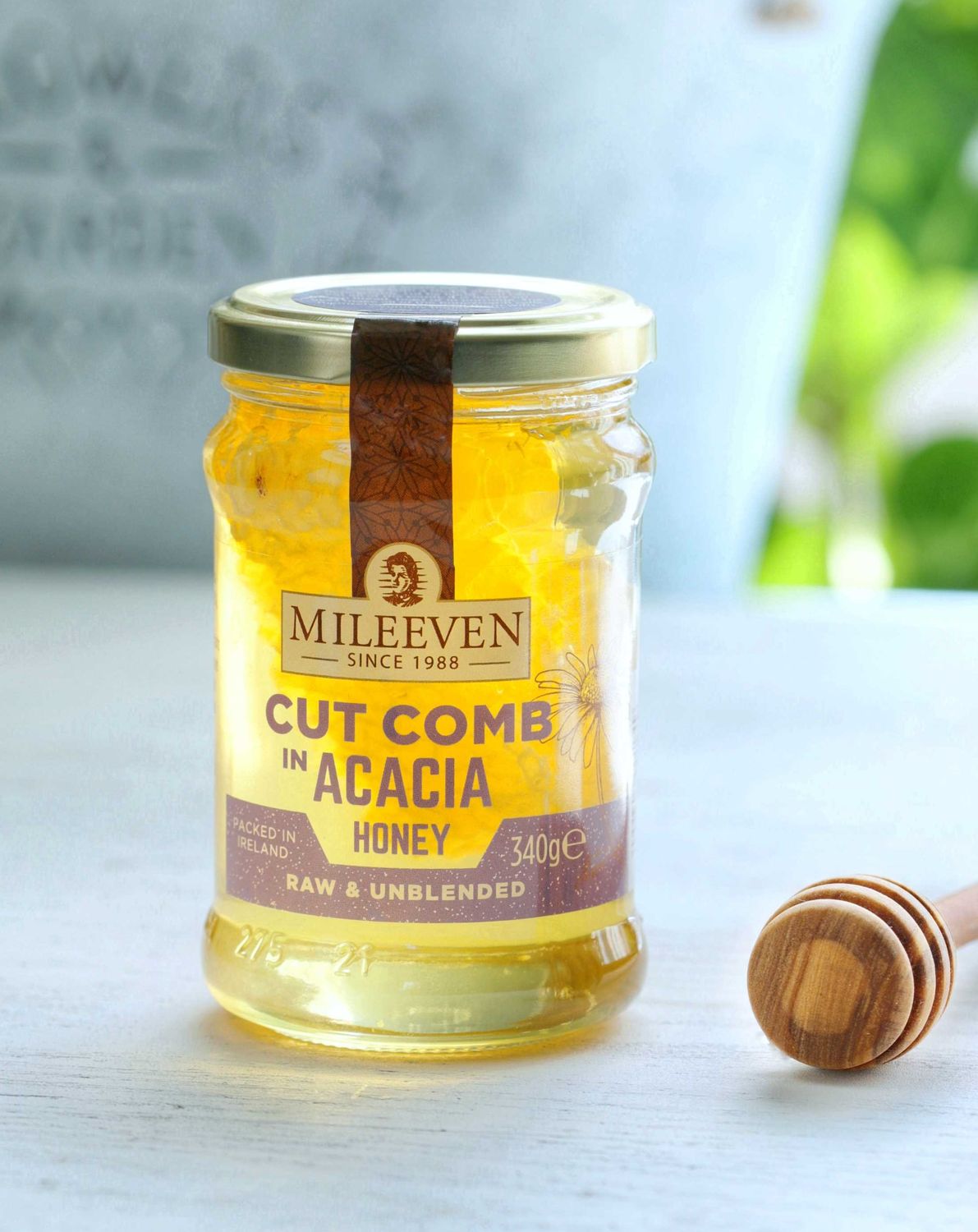 Mileeven Pure Acacia Honey with Cut Comb