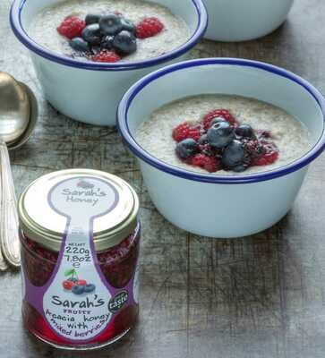 Sarah's Fruity Acacia Honey with Mixed Berries
