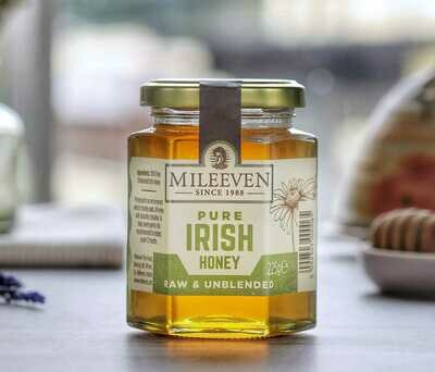 Mileeven Pure Irish Honey, Raw &amp; Unblended 225g