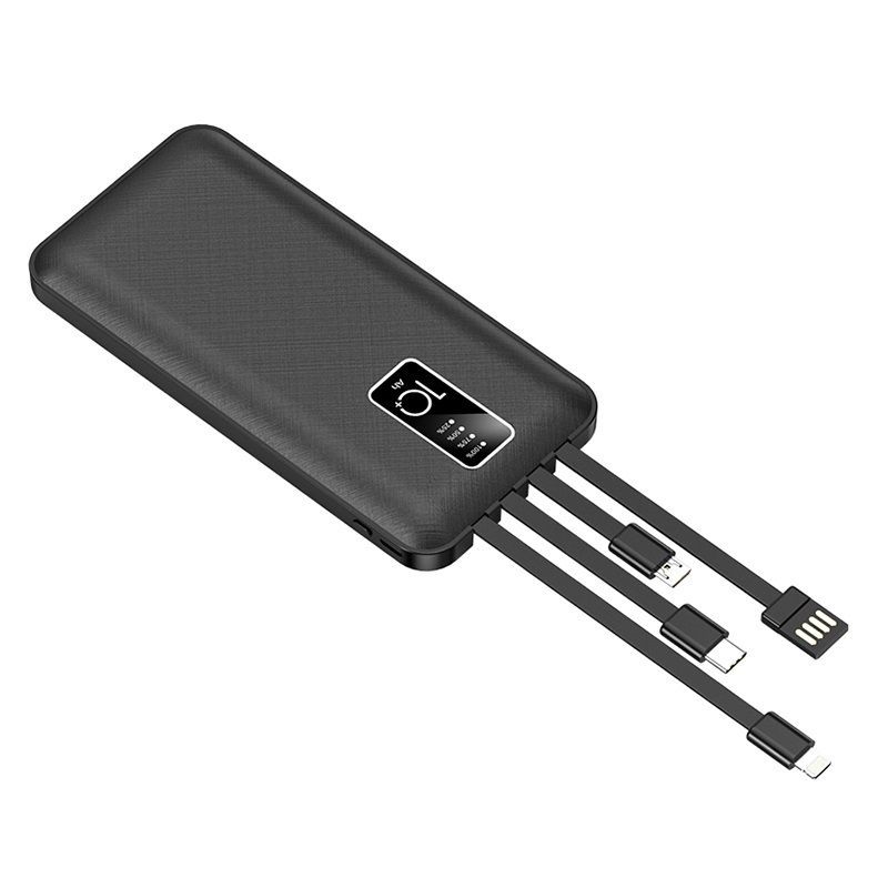 CARGADOR PORTATIL DE CARGA RAPIDA NEGRO