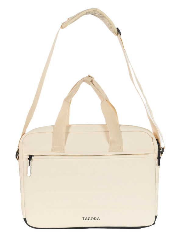 BOLSO VIAJE PARA ORDENADOR "OFFICE" CREMA