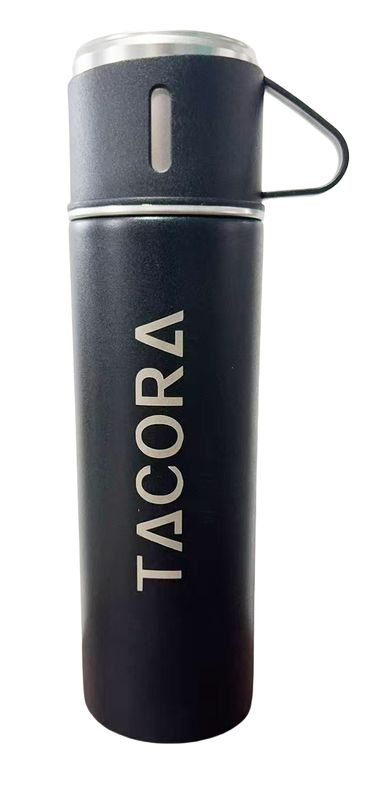 TERMO CON TAZA 500ML COLOR NEGRO