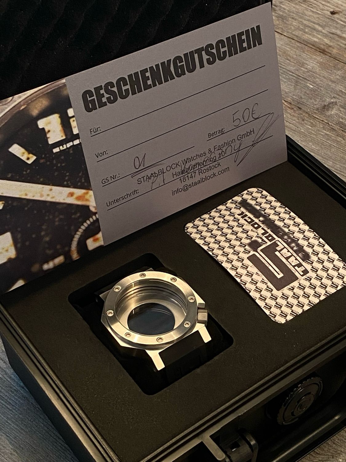 STAALBLOCK Geschenke-Box