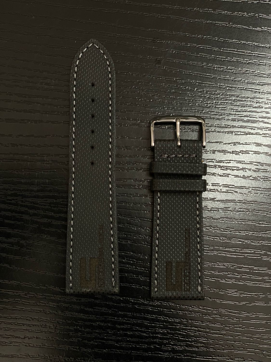 Armband Leder - Grau „uneben“