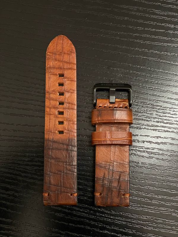 Armband Leder - Dunkelbraun/Beige Armband Leder - Dunkelbraun/Beige