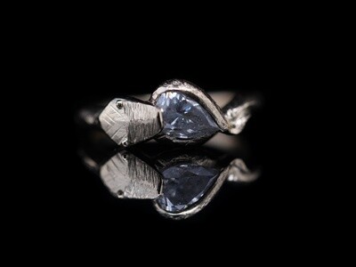 1.11 Pear Cut Diamond Snake Ring