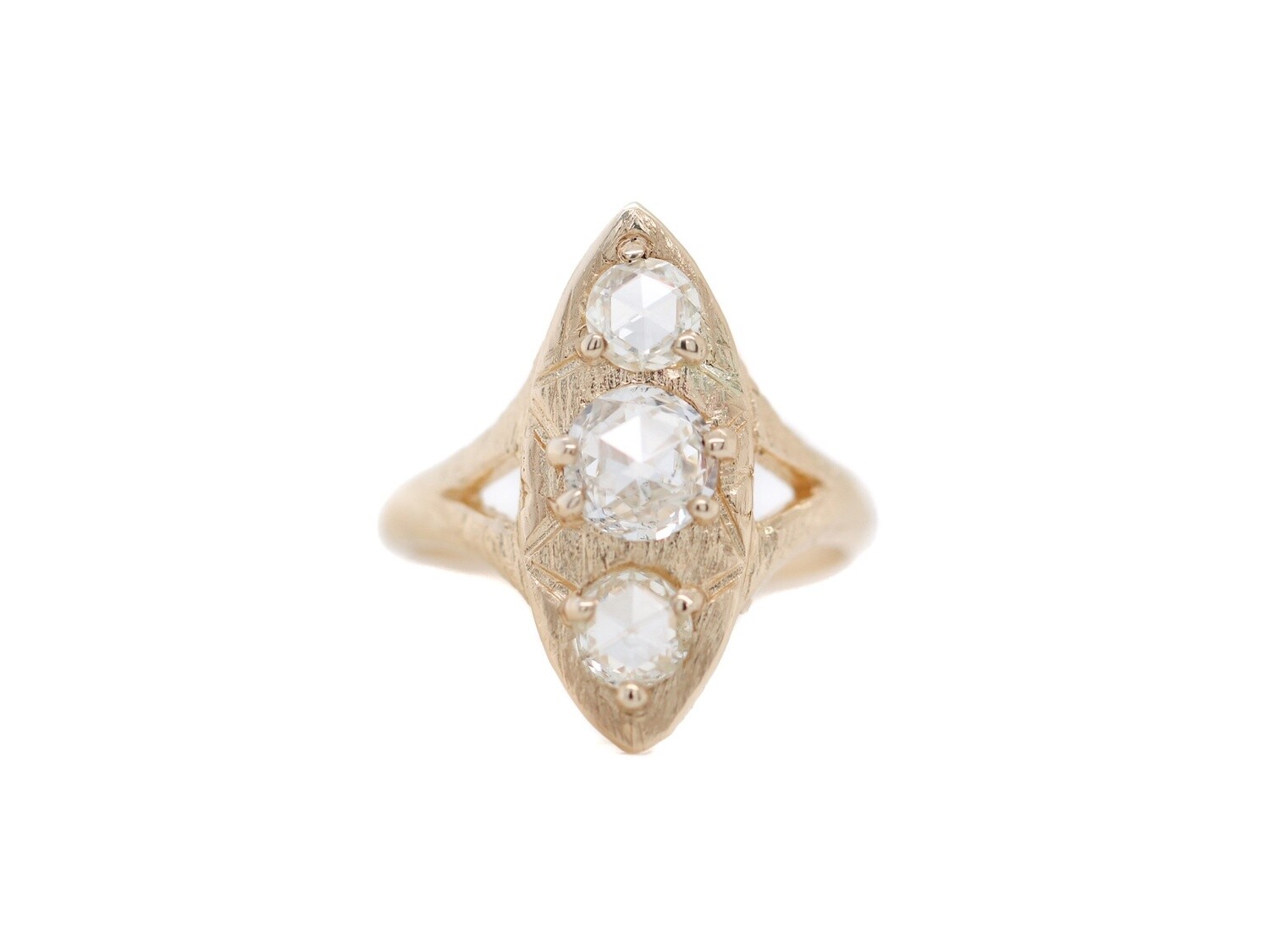 1.25 ct Round Double cut White Diamond Ring