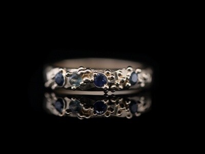 Blue Sapphire Constellation Ring