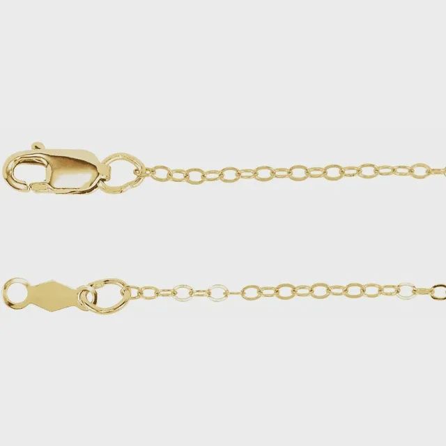 1.3 mm Flat Cable 18&quot; Chain