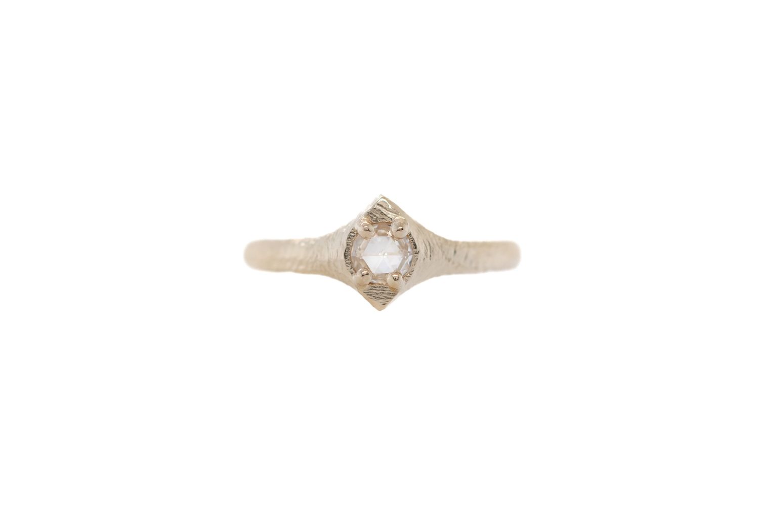 0.27 ct Double Rose Cut Diamond Ring