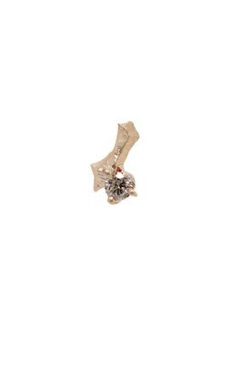 Champagne Diamond Single Stud 3