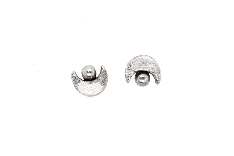 Silver Cheeky Studs