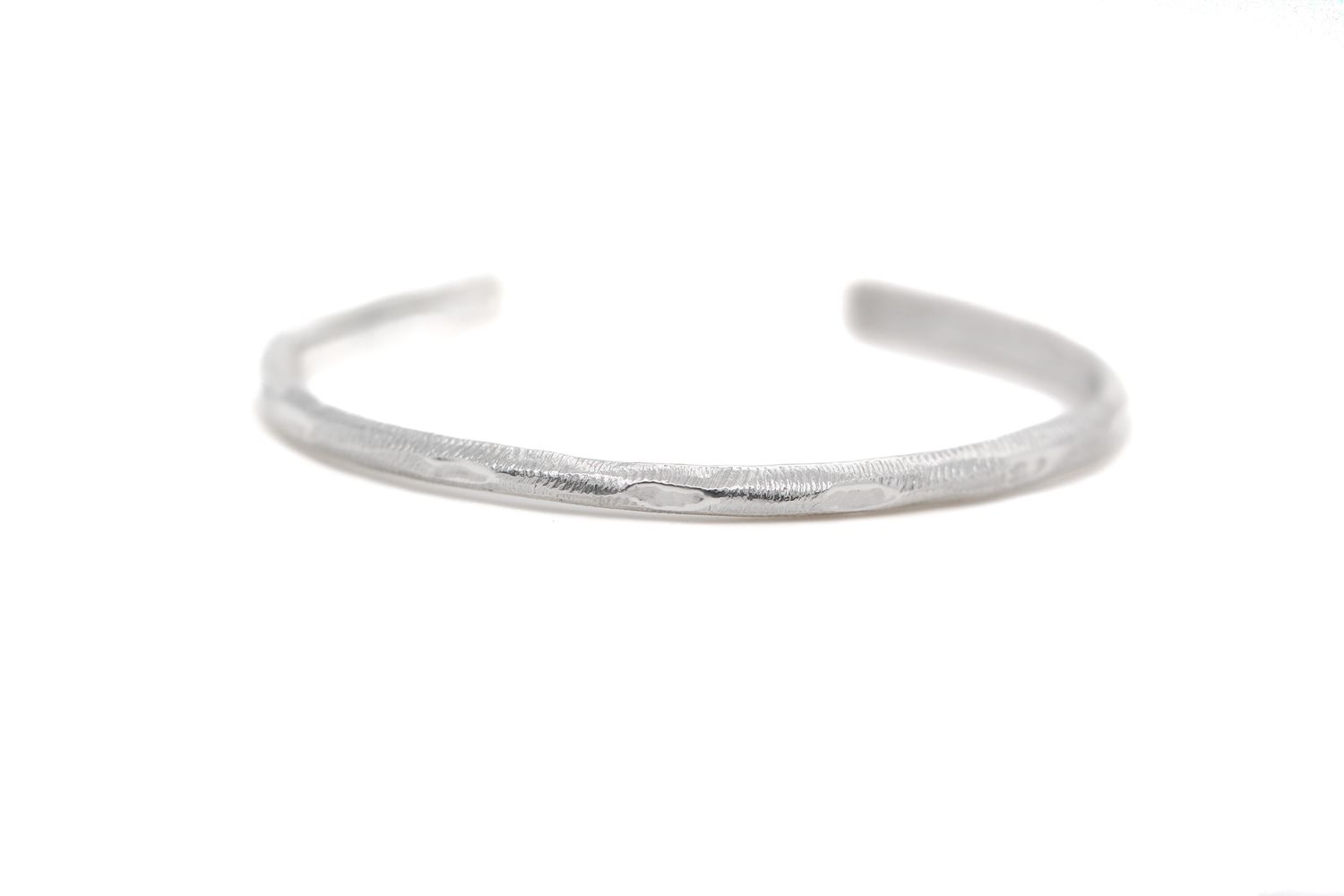 Silver Carved Cuff