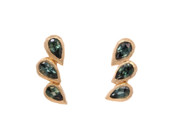 Forestlight Sapphire Earrings