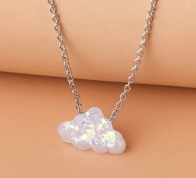 Cloud shaped pendant necklace