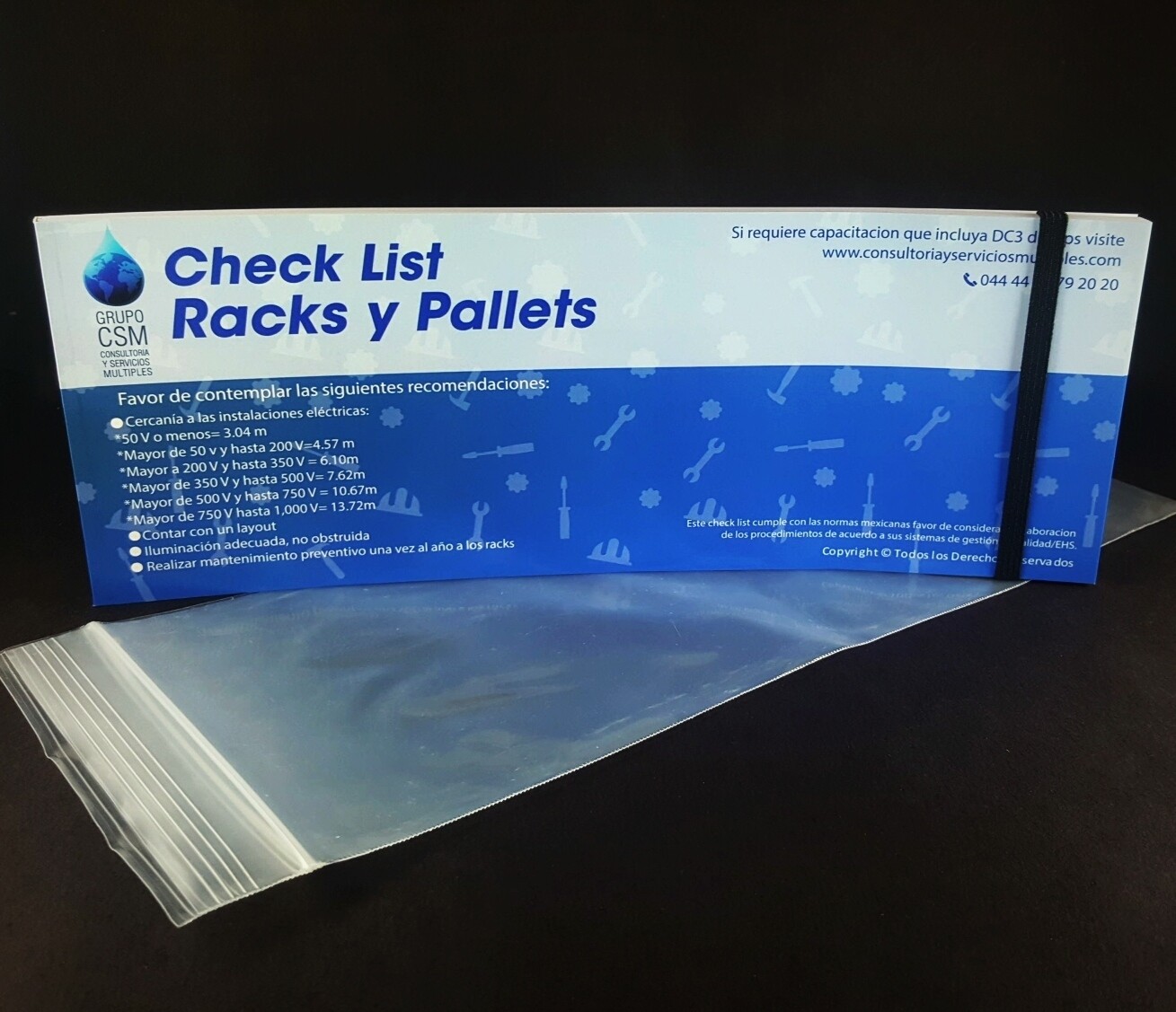 Libro Check List Racks y Pallets