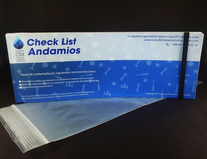 Libro Check List Andamios