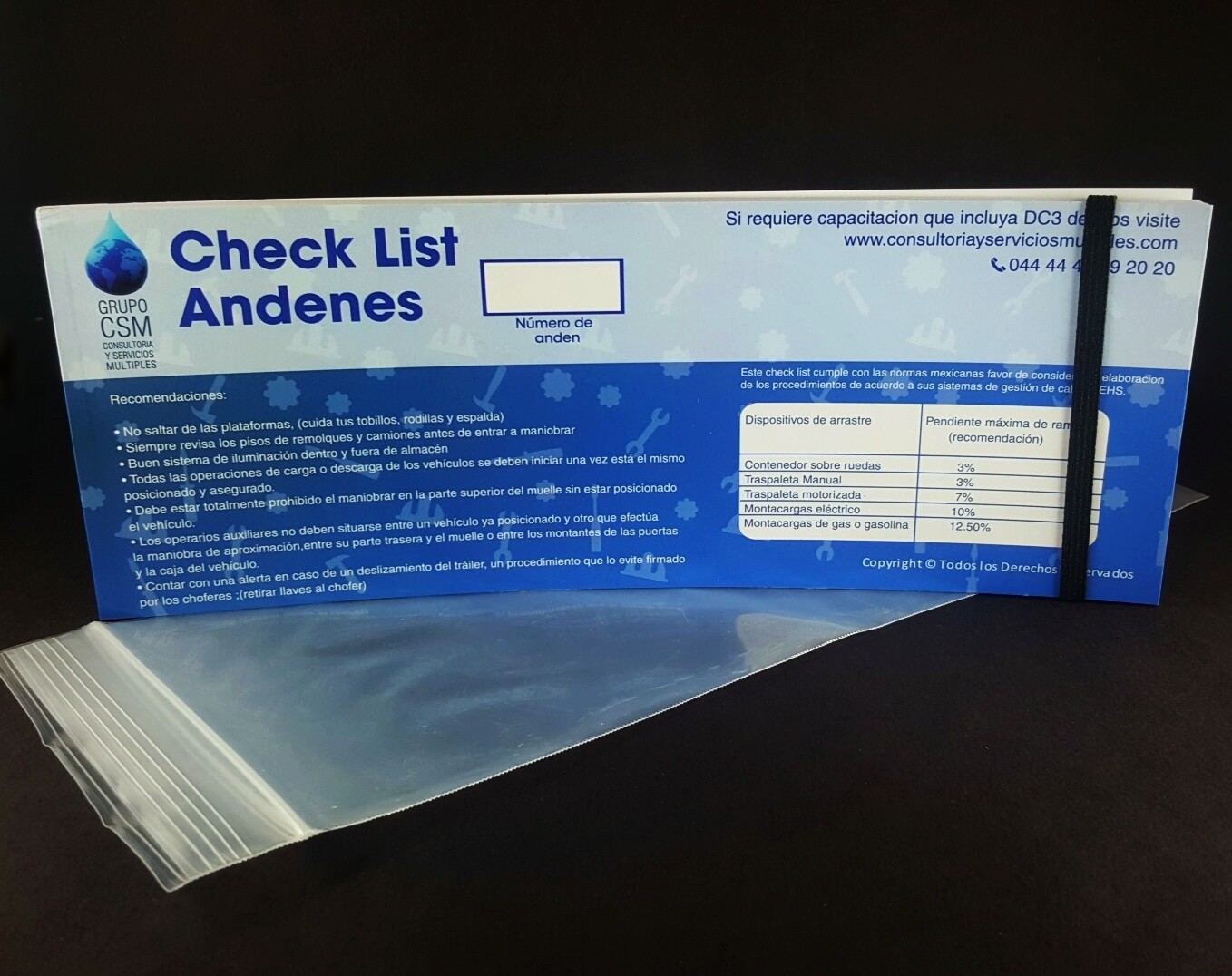 Libro Check List Andenes