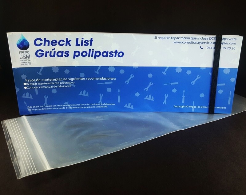 Libro Check List Grúas polipastos