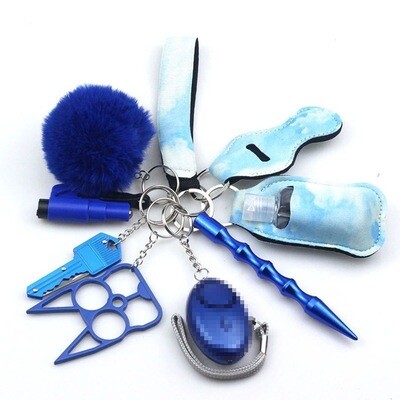 12-Piece Defense Keychains