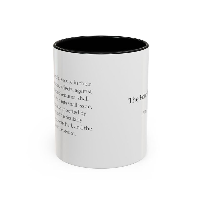 4th Amendment - Accent Coffee Mug, 11oz