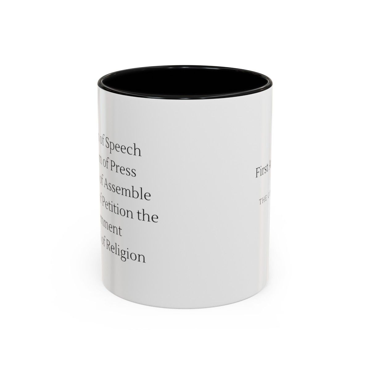 1st Amendment - Accent Coffee Mug, 11oz