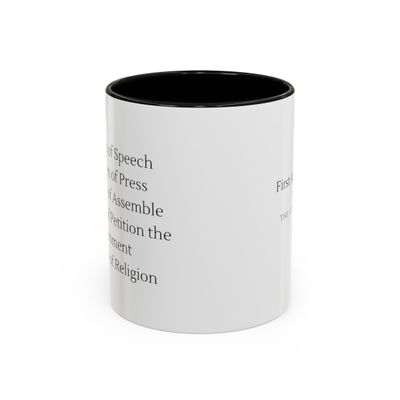 1st Amendment - Accent Coffee Mug, 11oz