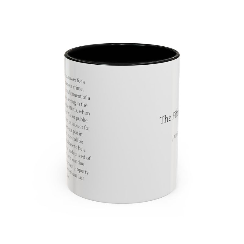5th Amendment - Miranda - Accent Coffee Mug, 11oz