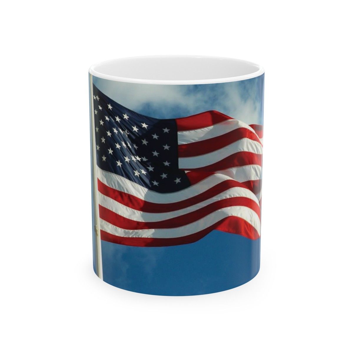 American Flag - Let's Be Clear Cosmo - Ceramic Mug 11oz