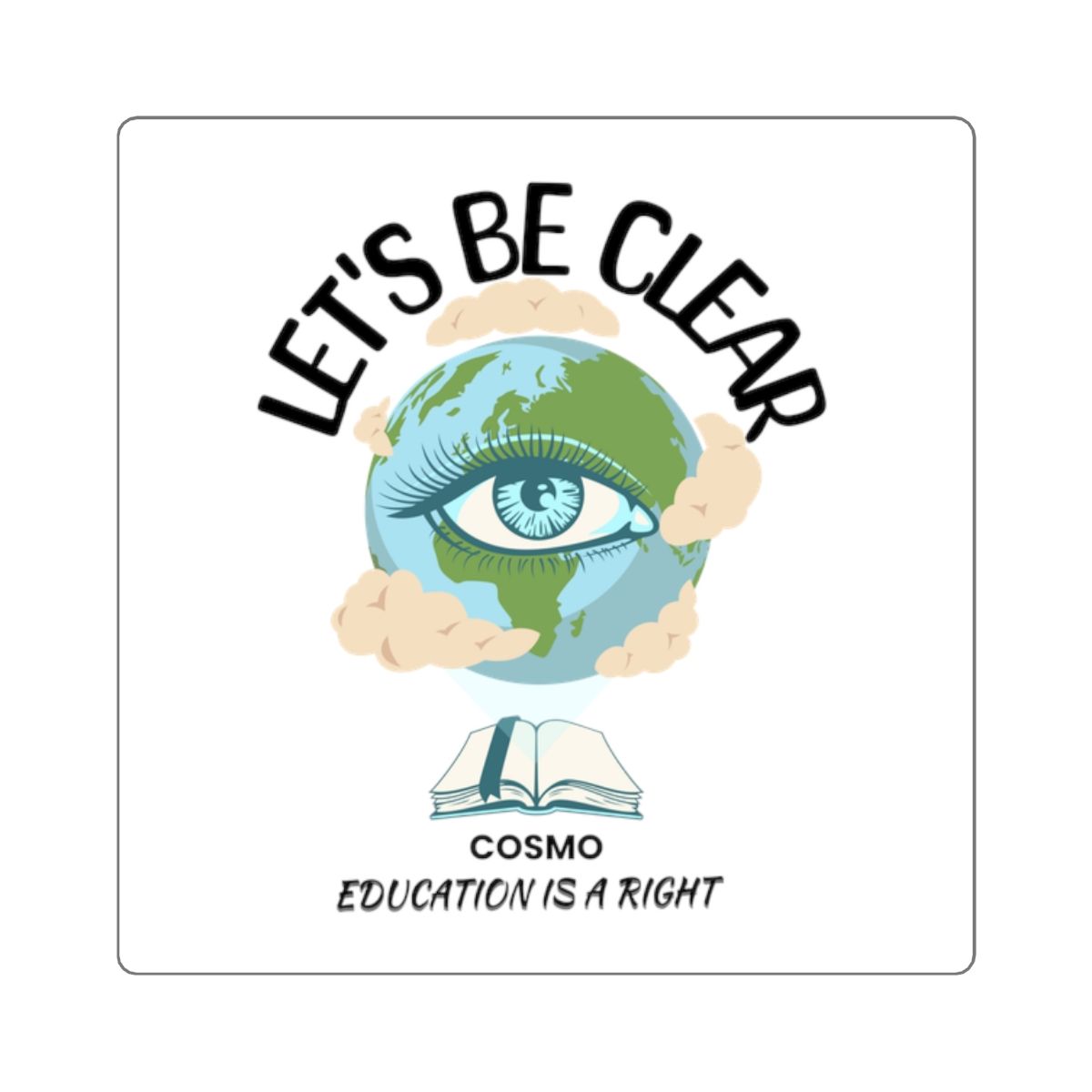 Square Stickers - Let's Be Clear Cosmo! 