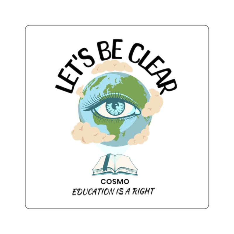Square Stickers - Let's Be Clear Cosmo! 